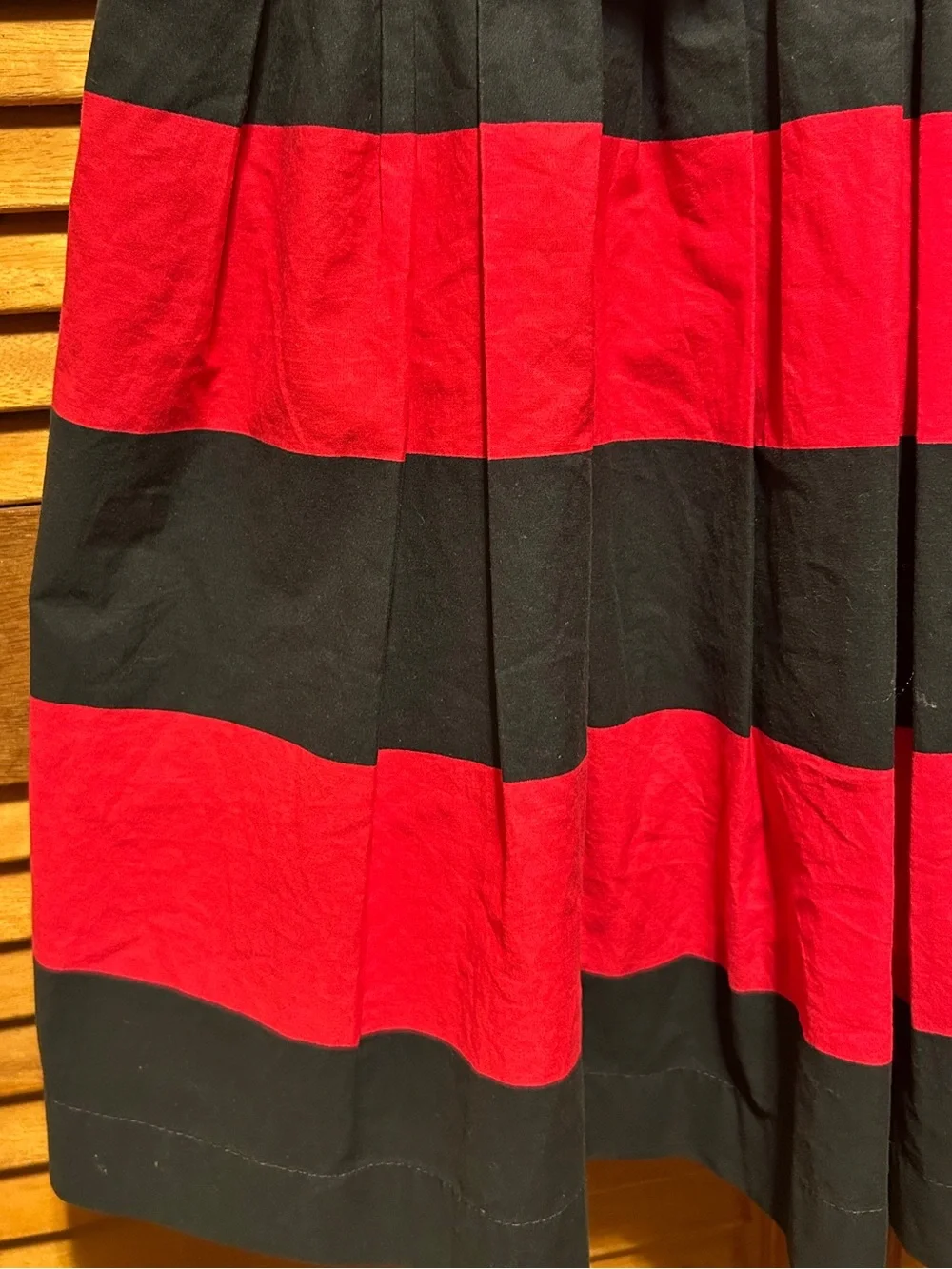 Abercrombie & Fitch Navy Blue and Pink  Striped Sleeveless Dress with Waist Bow